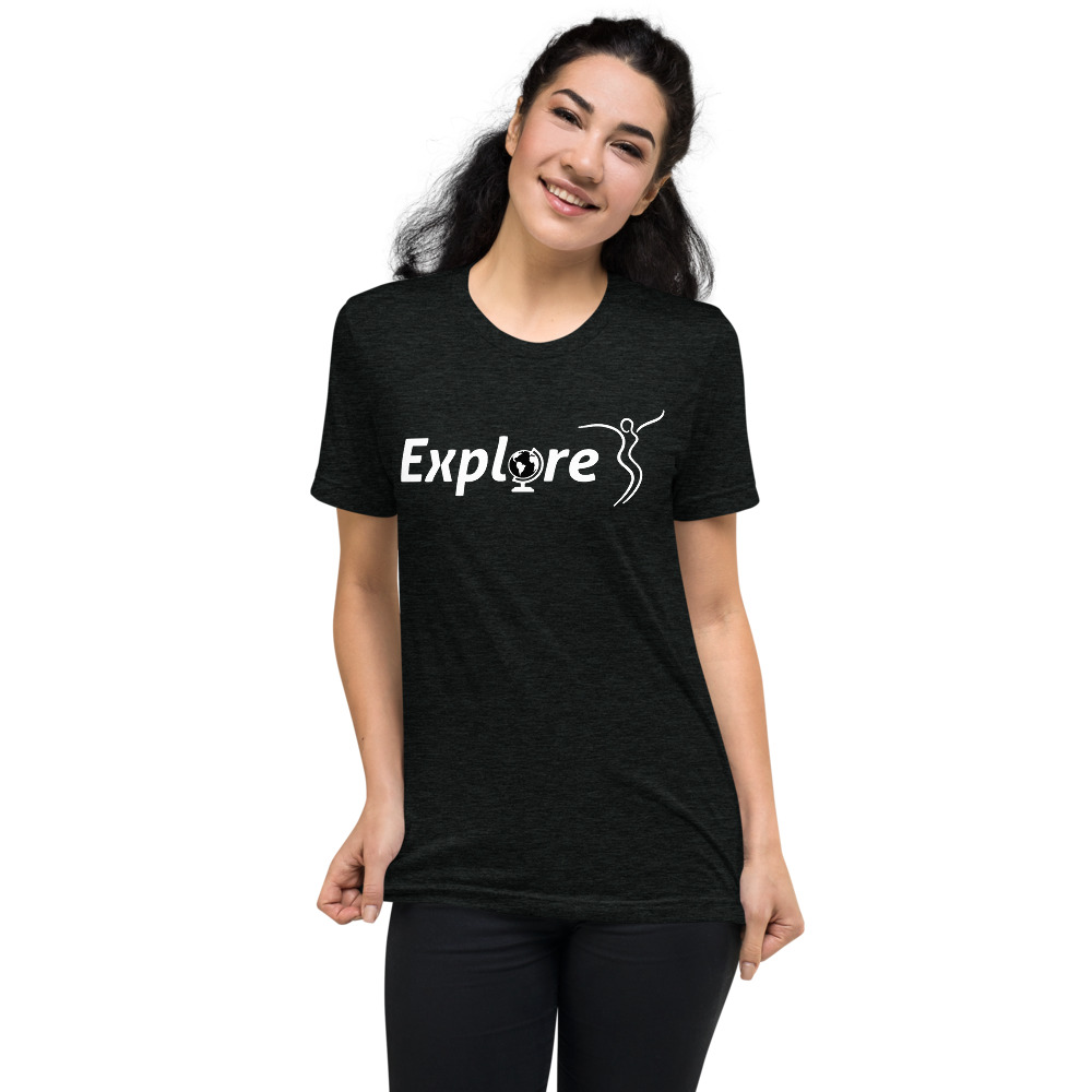 Explorer - Unisex Short sleeve t-shirt - Lg White Logo • Her Expressions